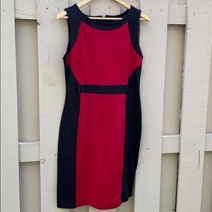 Drama Gold Black Red Black Mini Casual Dress XL